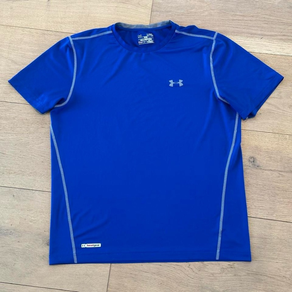 Blue Fitted Athletic Shirt